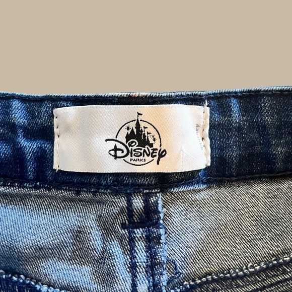 Disney Mickey Print High-Waisted Denim Shorts | US Size 3 - Picture 4 of 9